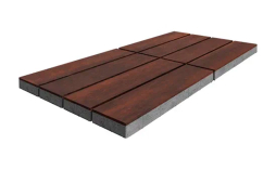 Плитка тротуарная SteinRus Гранада Б.7.П.8 гладкая, ColorMix Брук, 600*200*80 мм