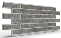 Термопанель на пенополистироле (ППС) с клинкерной плиткой BestPoint Exclusive Cement Dark 1145*470*80 мм