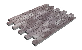 Плитка тротуарная SteinRus Прямоугольник А.6.П.4, гладкая, Мокко, 200*100*40 мм