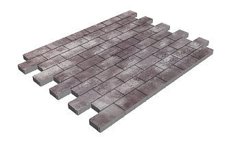 Плитка тротуарная SteinRus Прямоугольник А.6.П.4, гладкая, Мокко, 200*100*40 мм