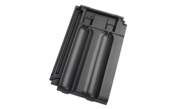Керамическая черепица рядовая Koramic Mondo 11 Black Engobe