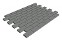Плитка тротуарная SteinRus Прямоугольник А.6.П.4, серый, гладкая, 200*100*40 мм