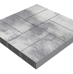 Плитка тротуарная SteinRus Грас Б.4.П.8, Antico, Монохром, 400*200*80 мм