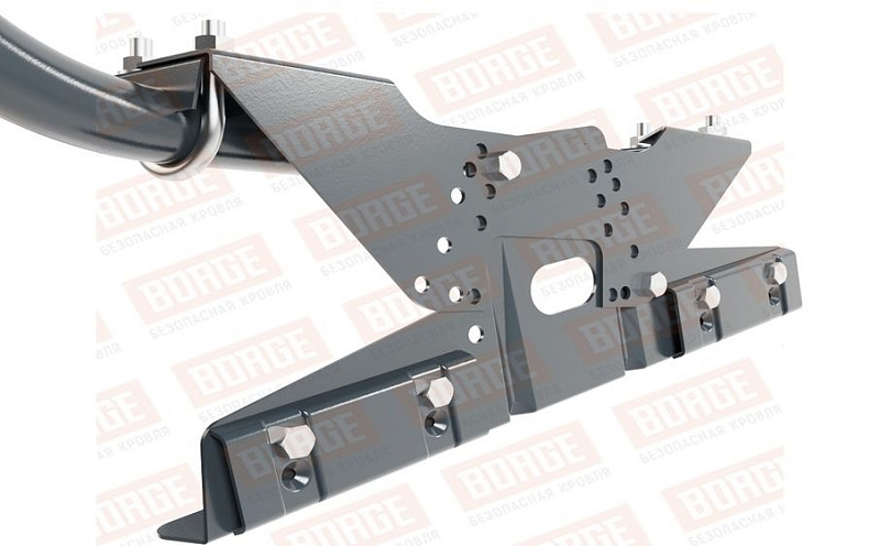 Кровельное ограждение Borge для фальцевой кровли оцинкованное RAL 7016, 300*60 см