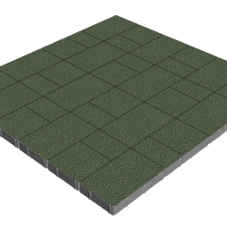 Плитка тротуарная SteinRus Новый город А.7.Фсм.4, Native, оливковый, толщина 40 мм