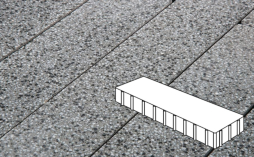 Плитка тротуарная Готика, City Granite FINO, Плита Б.3.П.10, Белла Уайт, 500*125*100 мм