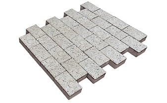 Плитка тротуарная SteinRus Бельпассо Медио Б.10(Б).П.8, Backwash, Мрамор, 225*150*80 мм