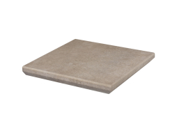 Клинкерная угловая ступень с капиносом Paradyz Viano, Beige, 330*330*11 мм