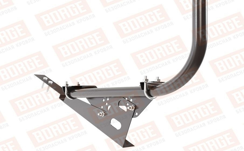 Кровельное ограждение Borge для черепичной кровли оцинкованное RAL 8019, 300*120 см