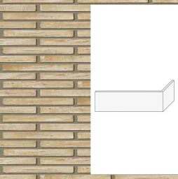Гибкий кирпич StoCleyer B, угловой элемент 4/4 corner, 71210 желтый, 400/100*40*4-8 мм 