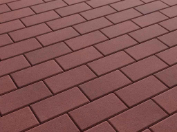 Плитка тротуарная Прямоугольник Б.2.П.6 стандарт гладкий красный, 200*100*60 мм