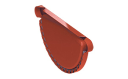 Залушка Galeco универсальная с прокладкой для системы STAL D 120/90 мм, RAL 8019