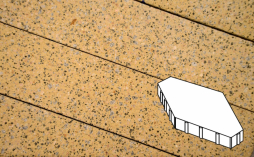 Плитка тротуарная Готика, City Granite FINERRO, Зарядье Б.6.Ш.10, Жельтау, 600*400*100 мм