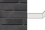 Клинкерная плитка угловая ручной формовки Feldhaus Klinker NF 14 W717 accudo geo ferrum 240*71*115*14 мм
