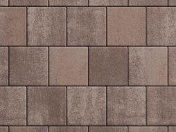 Плитка тротуарная Квадрат А.2.К.4 листопад гладкий хаски, 200*200*40 мм