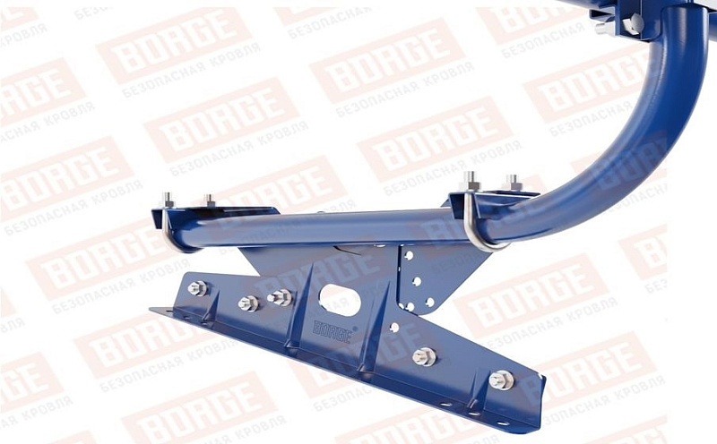 Кровельное ограждение Borge для фальцевой кровли оцинкованное RAL 5005, 300*60 см