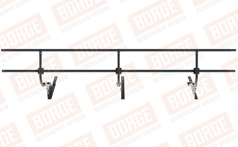 Кровельное ограждение Borge для черепичной кровли оцинкованное RAL 7016, 300*60 см