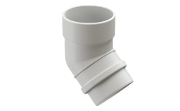 Колено трубы Docke LUX 45 градусов, пломбир