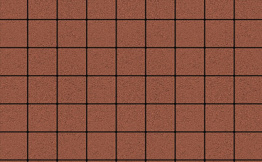 Плитка тротуарная Квадрат А.3.К.4 стандарт гладкий красный, 100*100*40 мм 