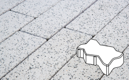 Плитка тротуарная Готика, City Granite FINERRO, Зигзаг/Волна Б.2.Ф.6, Покостовский, 225*112,5*60 мм