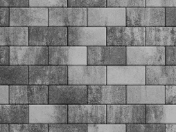 Плитка тротуарная Прямоугольник Б.2.П.6 листопад гладкий антрацит, 200*100*60 мм