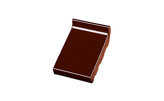 Клинкерный водоотлив Terca Dark brown shine глазурованный с блеском, 160*105*30 мм