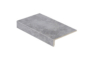 Клинкерная ступень прямоугольная Stroeher Keraplatte Roccia 840 grigio 294*175*52*10 мм