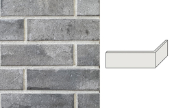 Клинкерная плитка угловая INTERBAU Brick Loft, INT 575 Felsgrau, 240*115*52*10 мм