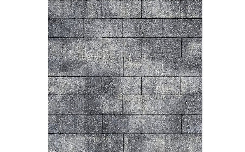 Плитка тротуарная SteinRus Прямоугольник Б.6.П.6, Old-age, ColorMix Актау, 200*100*60 мм