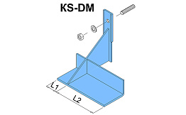 Рядовой кронштейн правый конечный Baut KS-DM