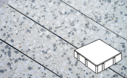 Плитка тротуарная Готика, City Granite FINERRO, Квадрат В.1.К.10/Г.1.К.10, Грис Парга, 150*150*100 мм