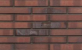 Кирпич клинкерный Muhr 03 KS Naturrot Kohle Spezial гладкий, 290*90*52 мм