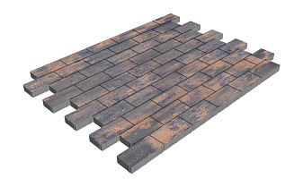 Плитка тротуарная SteinRus Прямоугольник А.6.П.4, гладкая, Айвори, 200*100*40 мм