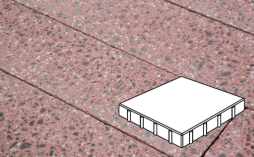 Плитка тротуарная Готика, City Granite FINO, Квадрат В.4.К.10, Ладожский, 400*400*100 мм
