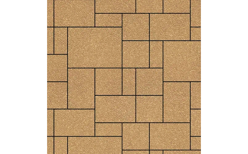 Плитка тротуарная SteinRus, Инсбрук Альпен Б.7.Псм.6, Native, песочный, толщина 60 мм