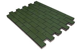 Плитка тротуарная SteinRus Прямоугольник В.6.П.8 гладкая, оливковый, 200*100*80 мм