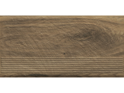 Клинкерная ступень с насечками Paradyz Carrizo, Wood, 600*300*8,5 мм