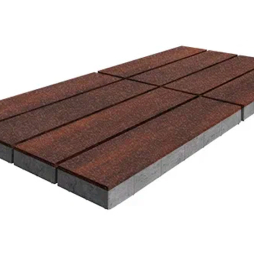 Плитка тротуарная SteinRus, Гранада Б.7.П.8 Native, ColorMix Брук, 600*200*80 мм