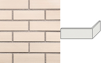 Клинкерная плитка угловая King Klinker Dream House 27 Vanilla Sky RF10, 250*65*120*10 мм