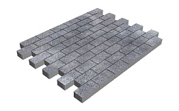 Плитка тротуарная SteinRus Прямоугольник Б.6.П.6 Backwash Ладога, 200*100*60 мм