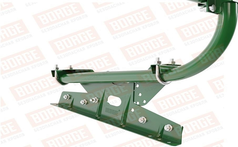 Кровельное ограждение Borge для фальцевой кровли оцинкованное RAL 6002, 300*60 см