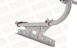 Кровельное ограждение Borge для фальцевой кровли оцинкованное RAL 7004, 300*60 см