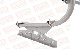 Кровельное ограждение Borge для фальцевой кровли оцинкованное RAL 7004, 300*60 см