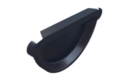 Заглушка желоба BRAAS, 125/90 мм, сталь, графит