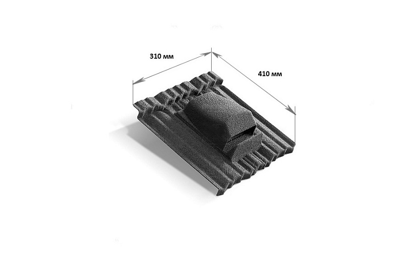 Кровельный вентилятор Metrotile RV75 Shake Red