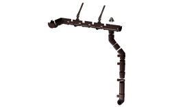 Водосточная система Docke PREMIUM 120/85 мм, шоколад