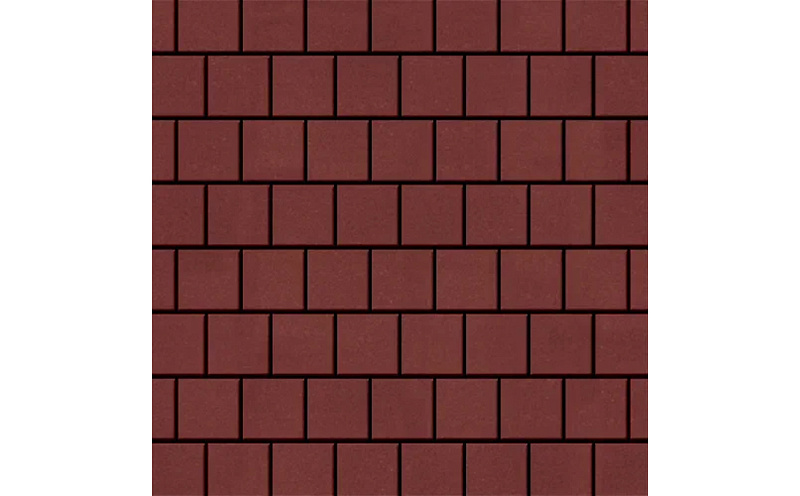 Плитка тротуарная SteinRus Армор В.2.К.8, гладкая, красный, 100*100*100 мм