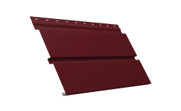 Софит Grand Line металлический Квадро брус с перфорацией 0,5 Satin Matt с пленкой RAL 3005