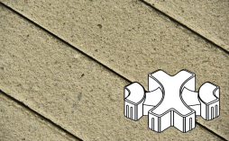 Плитка тротуарная Готика Premium Bronze, Эко-фантазия Б.3.ГР.8, №2, 300*300*80 мм
