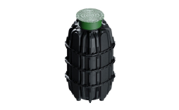 Колодец пластиковый с крышкой люка универсальный AQUASTOK, H2300-2500 мм